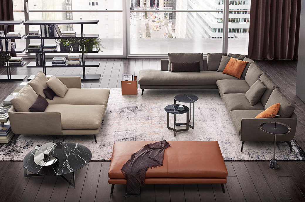 Divani con penisola Dema - collezione completa