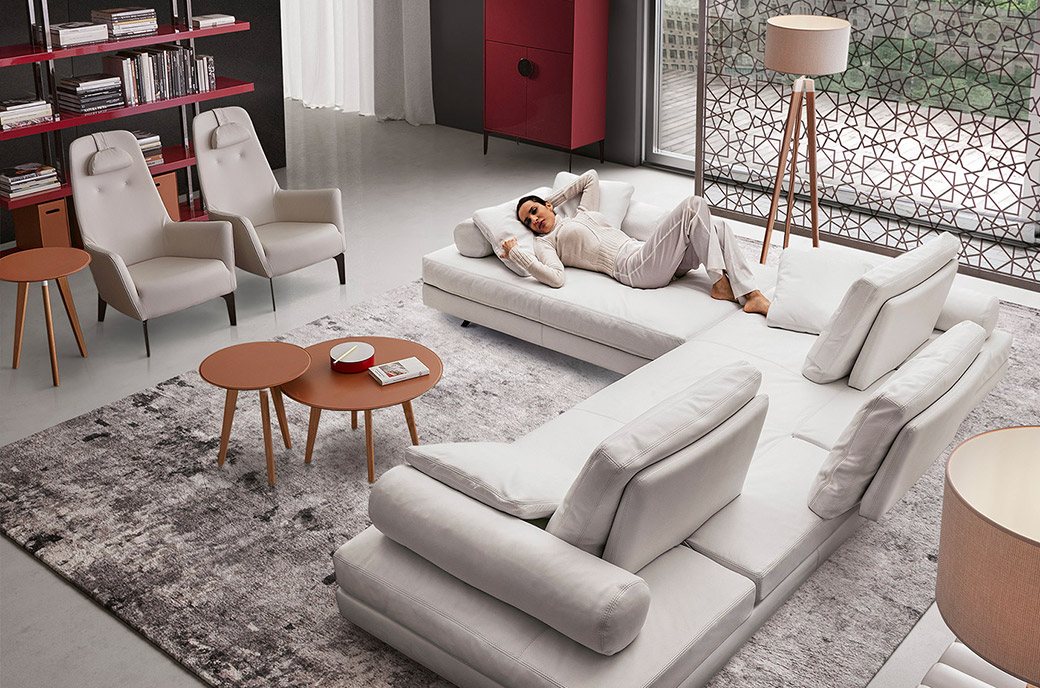 Divani con penisola Veliero