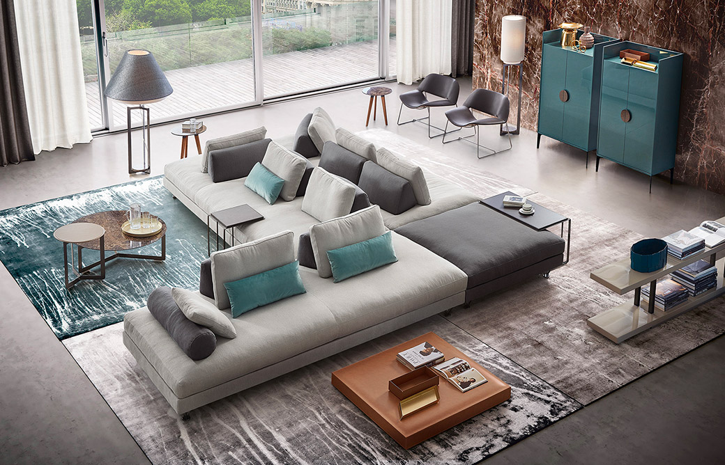 Divano con poggiatesta Dema - collezione completa